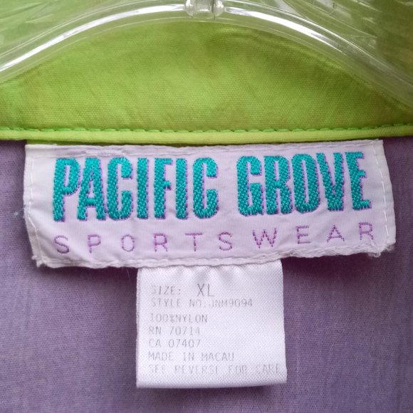 Pacific Grove Sportswear vintage windbreaker sz XL (0053) - Picture 6 of 11